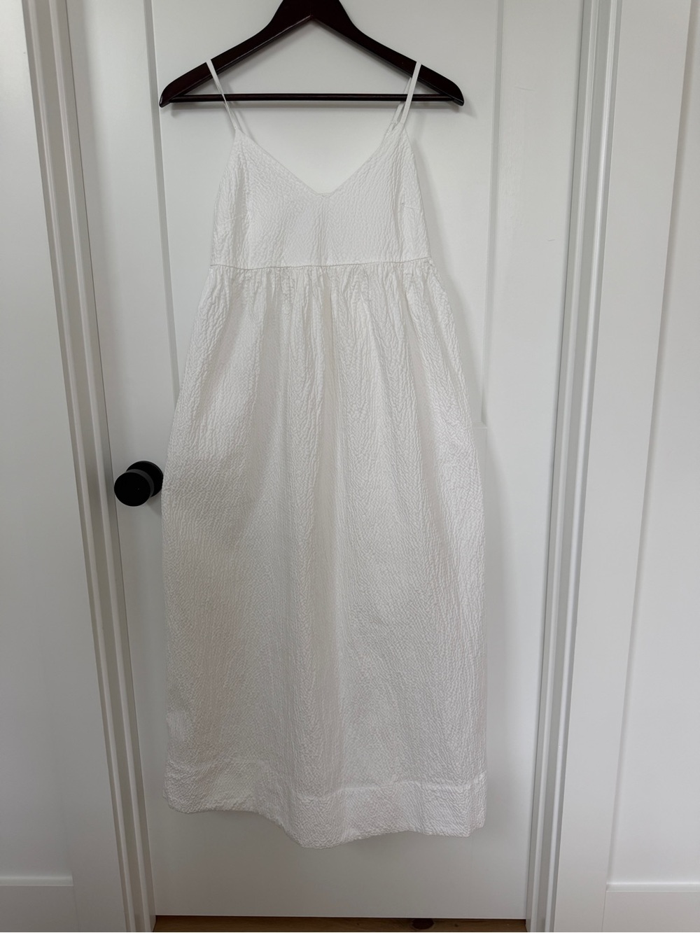 a new day White Textured Spaghetti Strap Sundress
